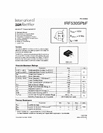 DataSheet IRF530SPBF pdf