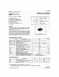 DataSheet IRF614SPBF pdf