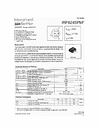 DataSheet IRF624SPBF pdf