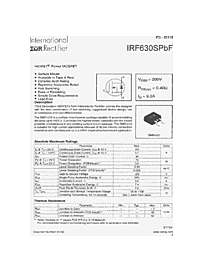 DataSheet IRF630SPBF pdf