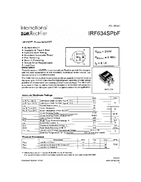 DataSheet IRF634SPBF pdf