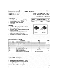 DataSheet IRF730ALPBF pdf