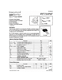 DataSheet IRF734PBF pdf