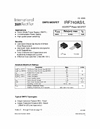 DataSheet IRF740AL pdf