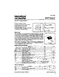 DataSheet IRF740LC pdf