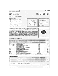 DataSheet IRF740SPBF pdf