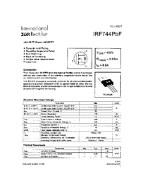 DataSheet IRF744PBF pdf