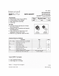 DataSheet IRF820ALPBF pdf