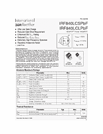 DataSheet IRF840LCLPBF pdf