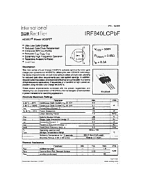 DataSheet IRF840LCPBF pdf