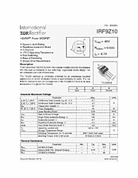 DataSheet IRF9Z10 pdf