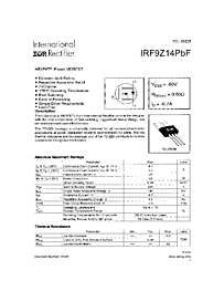 DataSheet IRF9Z14PBF pdf