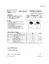 DataSheet IRFBC30AL pdf