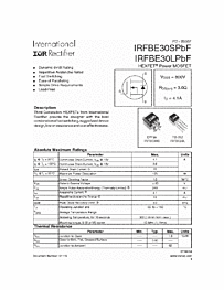 DataSheet IRFBE30LPBF pdf