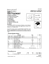 DataSheet IRFD214PBF pdf