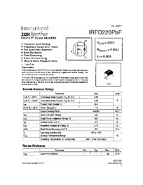 DataSheet IRFD220PBF pdf