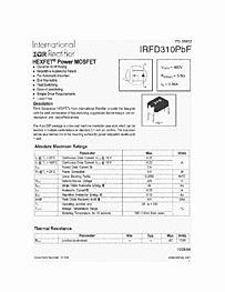 DataSheet IRFD310PBF pdf