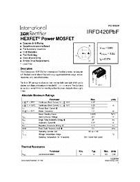 DataSheet IRFD420PBF pdf