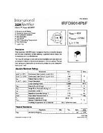 DataSheet IRFD9014PBF pdf