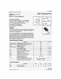 DataSheet IRFI520GPBF pdf