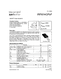 DataSheet IRFI614GPBF pdf