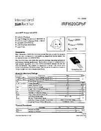 DataSheet IRFI620GPBF pdf