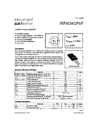 DataSheet IRFI634GPBF pdf