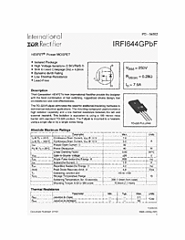 DataSheet IRFI644GPBF pdf