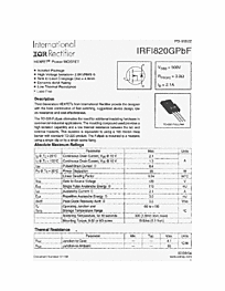 DataSheet IRFI820GPBF pdf