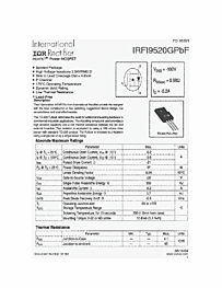 DataSheet IRFI9520GPBF pdf