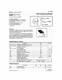 DataSheet IRFI9Z24GPBF pdf