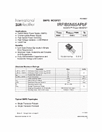 DataSheet IRFIB5N65APBF pdf