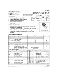 DataSheet IRFIB7N50LPBF pdf