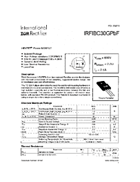 DataSheet IRFIBC30GPBF pdf