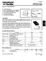 DataSheet IRFIZ14G pdf