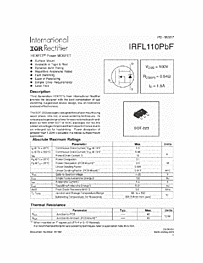 DataSheet IRFL110PBF pdf