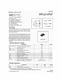 DataSheet IRFL214PBF pdf