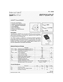 DataSheet IRFP054PBF pdf