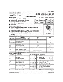 DataSheet IRFP17N50LPBF pdf