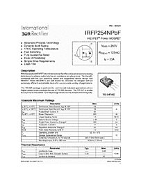 DataSheet IRFP254NPBF pdf