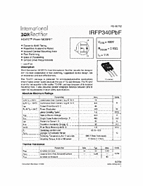 DataSheet IRFP340PBF pdf