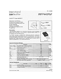 DataSheet IRFP440PBF pdf