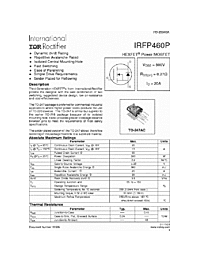 DataSheet IRFP460P pdf