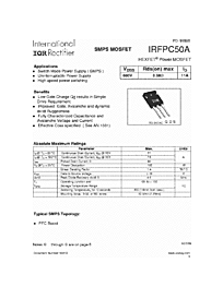 DataSheet IRFPC50A pdf