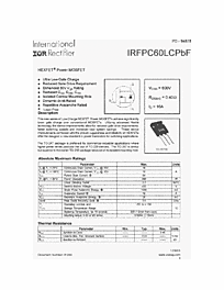 DataSheet IRFPC60LCPBF pdf