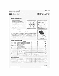 DataSheet IRFPE50PBF pdf