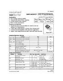 DataSheet IRFPS29N60L pdf