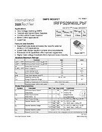 DataSheet IRFPS29N60LPBF pdf