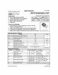 DataSheet IRFPS38N60LPBF pdf