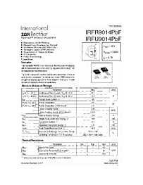 DataSheet IRFR9014PBF pdf